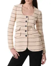 rag & bone Roslyn Striped Tweed Blazer