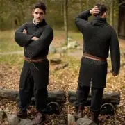 Round Riveted With Flat Warser Chainmail shirt 9 mm Extra Large Size Full sleeve