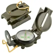 Compass Military Outdoor Camping Army Green Hiking Survival Trip Navigation Tool