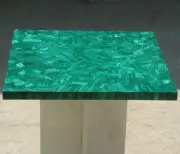 Malachite Stone Coffee Table Top, Malachite Center Table Top, Stone Deco 18"x18"