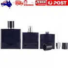 30ML/50ML Dark Blue Refillable Perfume Atomizer Empty Flat Glass Spray Bottle