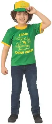 Dustin's Camp Know Where Shirt Stranger Things Fancy Dress Halloween Costume