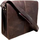 Messenger Bag Office Briefcase Men Computer Distressed Shoulder Bag (15.6)