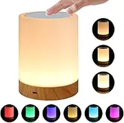 SUPIN touch lamp is a portable lighting solution for your bedroom or living room, with dimmable warm white and color-changing RGB light. Ideal as a night light or bedside lamp.