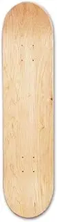 Maple Skate Board- Skateboard Deck Wood, Skate Deck Blank | 8 Layer Wooden Long Board Panel, Natural Concave Maple Skate Shift, Plain Skateboard Deck for Beginners Teenager Adults, 79x19cm