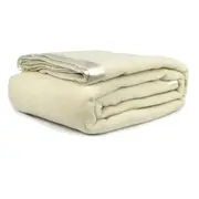 400GSM Australian Washable Wool Blanket Ivory