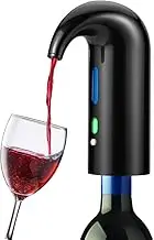 Electric Wine Aerator USB Rechargeable Wine Aerator Pourer Wine Decanter Pump Dispenser Automatic Wine Oxidizer Dispenser Portable Pump Aeration Pourer for Wine Lovers Gift