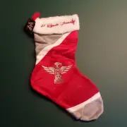 RARE NWT WWE The Wyatt Family Holiday Stocking *Bray Wyatt, Luke Harper, Rowan