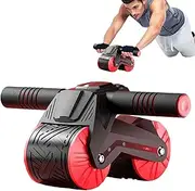 Ab Roller Wheel | Automatic Rebound Ab Roller For Abs Workout | Two Wheels Core Strength Training Roller Wheel Domestic Abdominal Exerciser For Beginners