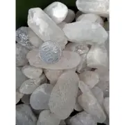 1 TO 10 KG LOT NATURAL UNTREATED HQ RARE ROUGH TRANSPARENT ICE QUARTZ STONE