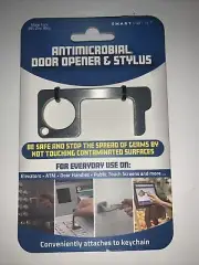 Antimicrobial Door Opener & Stylus (Silver) protect from virus Germs Bacteria