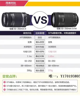 相機鏡頭佳能EF-S 55-250mm IS STM防抖單反長焦鏡頭600D 700D 750D  800D單反鏡頭