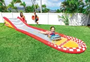 Intex Inflatable Water Slide Racing Ramp Kids Play Centre Outdoor Slip Toy Fun
