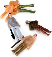 100 Pcs Mix Scale Figures 1:75 Train Scale OO Painted Colorful People Passenger Model Figure