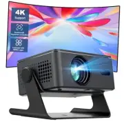 [4K Support & Auto Focus] Mini Projector with WiFi and Bluetooth, 4K 1080P