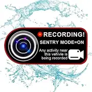 Camera Recording Warning Stickers,Car Decals Self-Adhesive Security Sticker | Automotive Decorations Exterior Decals for Minivan, SUV, Motorcycle, RV
