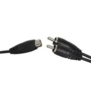 [TechBrands] Single RCA Skt Fem to 2 RCA Plug Male Splitter Aud Ld (30cm)