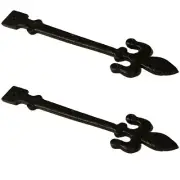 11.75" - RVE-109L - Crown Head Iron Strap-Antique Style Strap