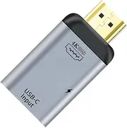 Cablecc USB-C Type C Female Source to HDMI Sink HDTV & PD Power Adapter 4K 60hz 1080p for Phone & Laptop