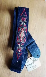 Henry Heller 2" David Hale Aztec Guitar Strap Black (HDH-03)