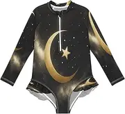 [Joitme] Golden Crescent Girls' Pool & Beach Swimsuit 3T