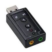 Mini USB 2.0 3D Virtual 480Mbps External 7.1 Channel Audio Sound Card Adapter&UU