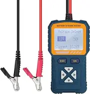 Portable 12V/24V Car Battery Tester High Precision True Four-Wire Battery Testing Tool Cranking and Charging System Test Scan Tool for Automobile cycle