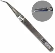 4.75" Cross Locking Tweezers, Angled Tip (Pack of: 1) - S1-08566