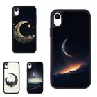 lone crescent moon Anti scratch Cover For Samsung A15 A16 S23 S24 S25 Ultra FE