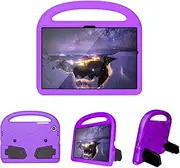 Case for Samsung Galaxy Tablet A8 Case 10.5 inch 2022 SM-X200/X205/X207,Kids Handle Stand Rugged Case EVA Foam Carrying Case Heavy Duty Protective Cover,Purple