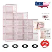 Dustproof Storage Solutions: X-Large Stackable Shoe Boxes in Pink - 12 Units