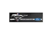 NEW 2021 Ford Mustang Chrome Badge Pony Bar Runner Mat