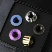 5 pcs M12x1.25 Titanium Ti Flange Nuts | CBR650 Apulia RS660 Dental plate Nut