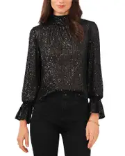 1.state Draped Back Sequin Top