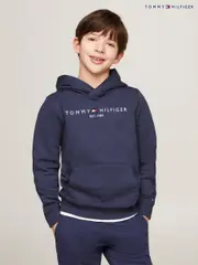 Tommy Hilfiger Blue Essential Hoodie (A09009) | $104 - $127