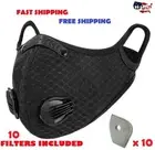 Cycling Half Face Mask with FREE 10 PM 2.5 Activated Carbon Filters