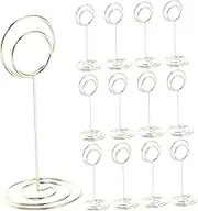 GETAJGHSD 45pcs Wire Desktop Sign Holders Sturdy Place Card Holders for Restaurants Birthday Parties and Business Use Memo Note Clips for Elegant Display