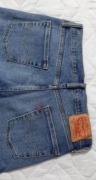 正品LEVIS513 SLIM FIT 男中藍水洗刷色彈性修身牛仔長褲(尺寸請詳內文)