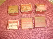 SIX (6) Boxes of Geometric Tools, Sets of Thread Chasers, Various Sizes #B