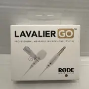 RØDE Lavalier GO Professional-Grade Wearable Microphone, White. NEW/SEALED
