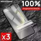 3X For Samsung Galaxy S24 S23 S22 S25 Plus Ultra Hydrogel Soft Screen Protector
