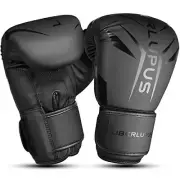 Liberlupus Boxing Gloves for Men & Women, Boxing Training Gloves, 10oz Black