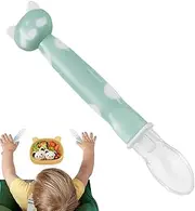 Vbnuyhim Soft Spoons, Soft Tip Silicone Spoon, Soft Silicone Spoons | Soft Food and Easy Grip Ergonomic Handle, Soft Tip Spoon, Washable