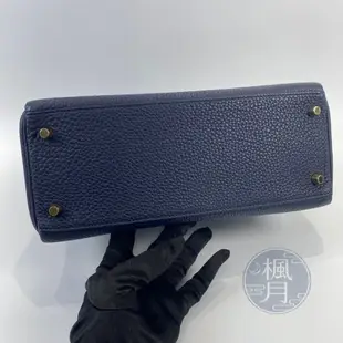 HERMES 愛馬仕 X刻 午夜藍 KELLY28 精品包 側背包 斜背包 肩背包 真皮 單品 手提包