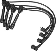 ACROPIX Car Spark Plug Coil Wires Ignition Coil Harness Cable 7mm Fit for VW Seat Beetle Golf 1.6L 2.0L No.06A905430AJ/06A905430AP/06A905430AQ - Pack of 4