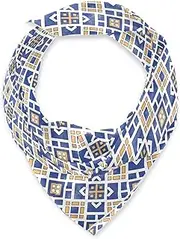 [miaozhen] Silk square elegant scarf for man for evening 35.4 Inches Flat Geometric Pattern Octagonal bufanda para mujer elegante, Flat Geometric Pattern Octagonal