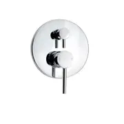 AQUAPERLA LUCID PIN Round Chrome Shower/Bath Mixer Diverter