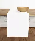 Linen Table Runner 72 Inches Long – 100% Pure Linen White Table Runner 14 X 72 I
