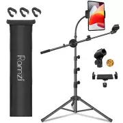 Ramzi Mic Stand,6 In 1 Microphone Stand Floor Boom Mic Stand, Support Boom Go...