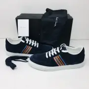 Paul Smith Men's Embroidered Stripes Fermi Mult Sneaker - Blue US 9 M / UK 8